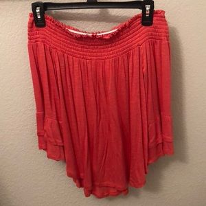 Pink off the shoulder shirt